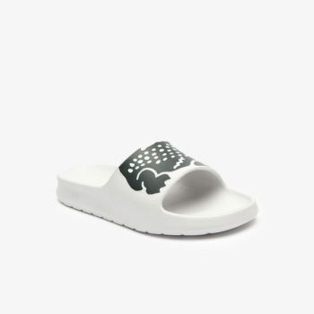 Lacoste Lacoste x Ricky Regal Synthetic Crocodile Slides Pánské - Pantofle Bílé / Zelene | CZ-PE5GvG